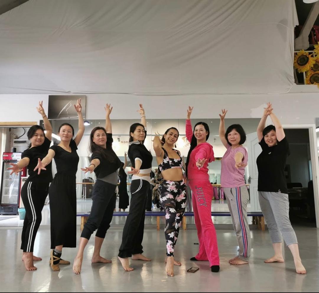 Karla teaching in China