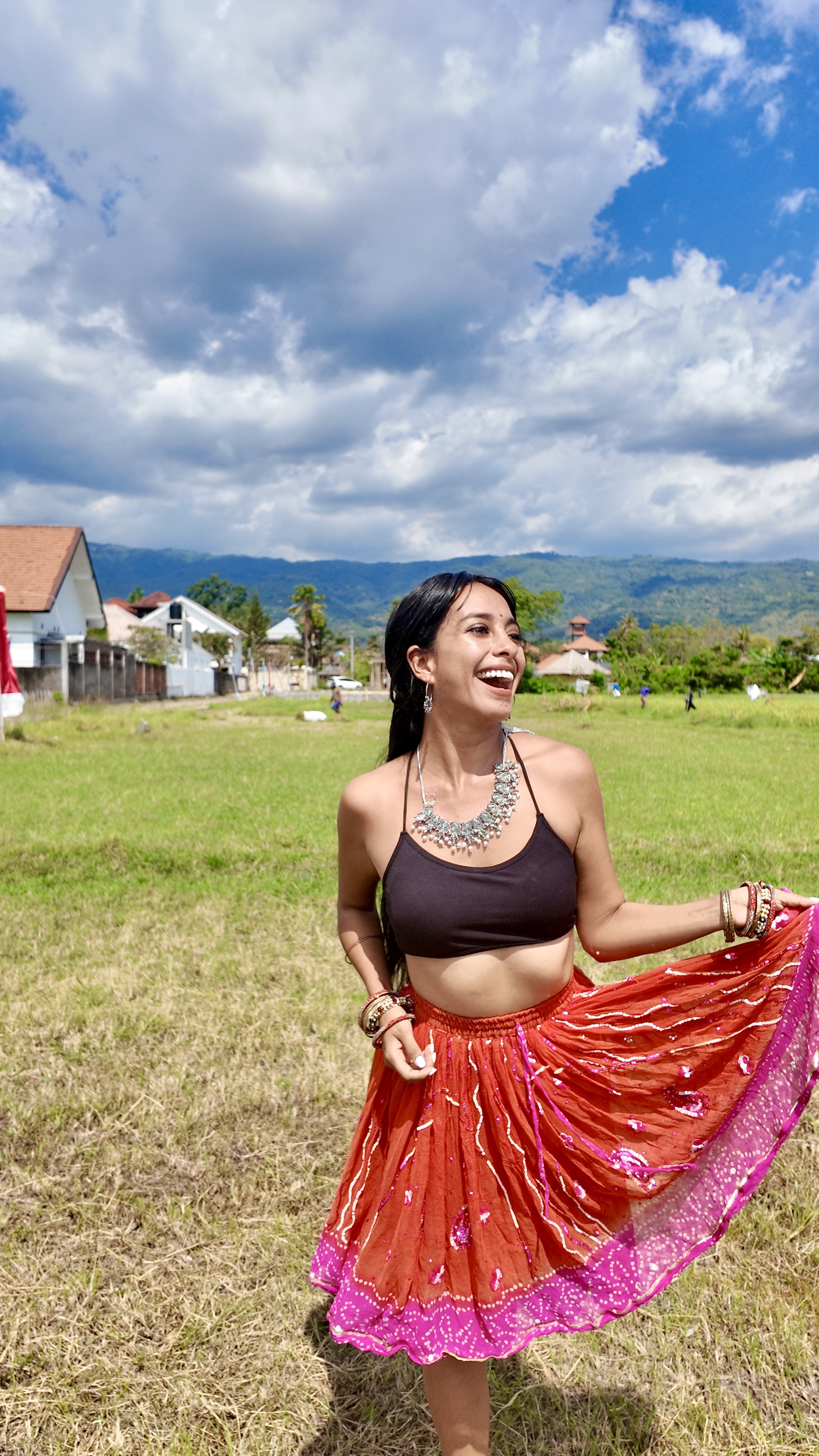 Karla dancing, full of joy