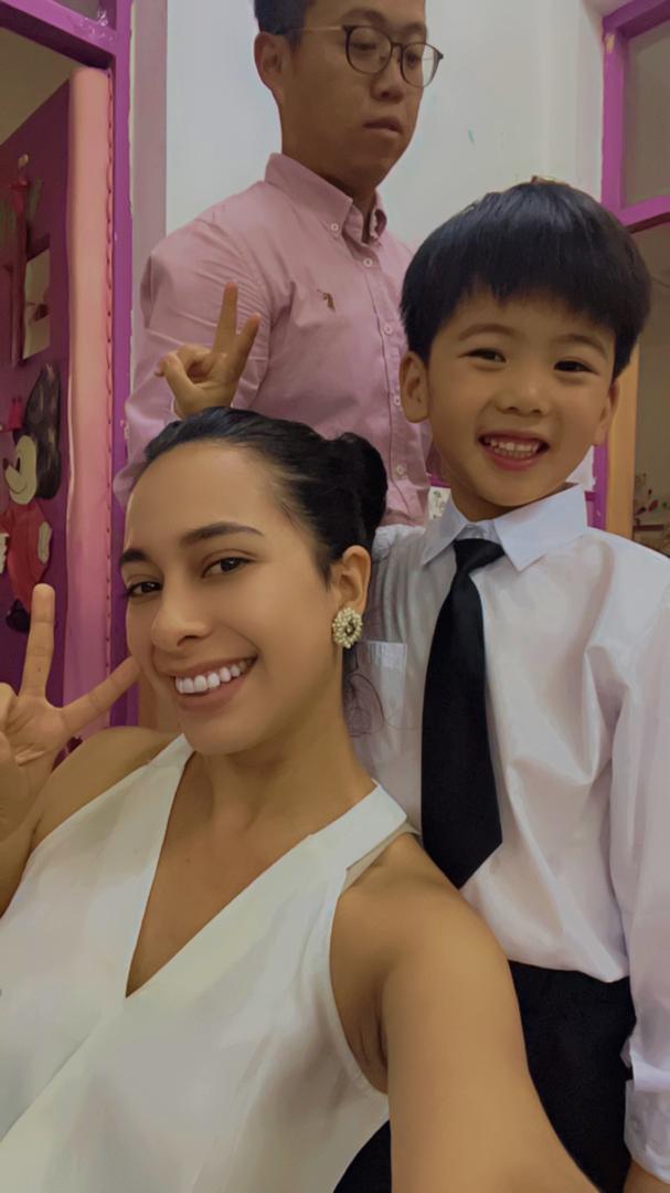 Karla with a student at graduation